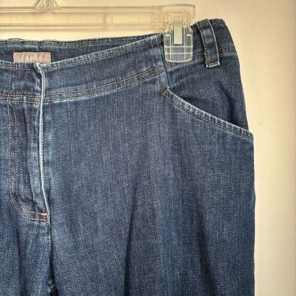 J. Jill Women’s stretch trouser jeans pants wide leg size 8 - EUC! - Picture 4 of 12